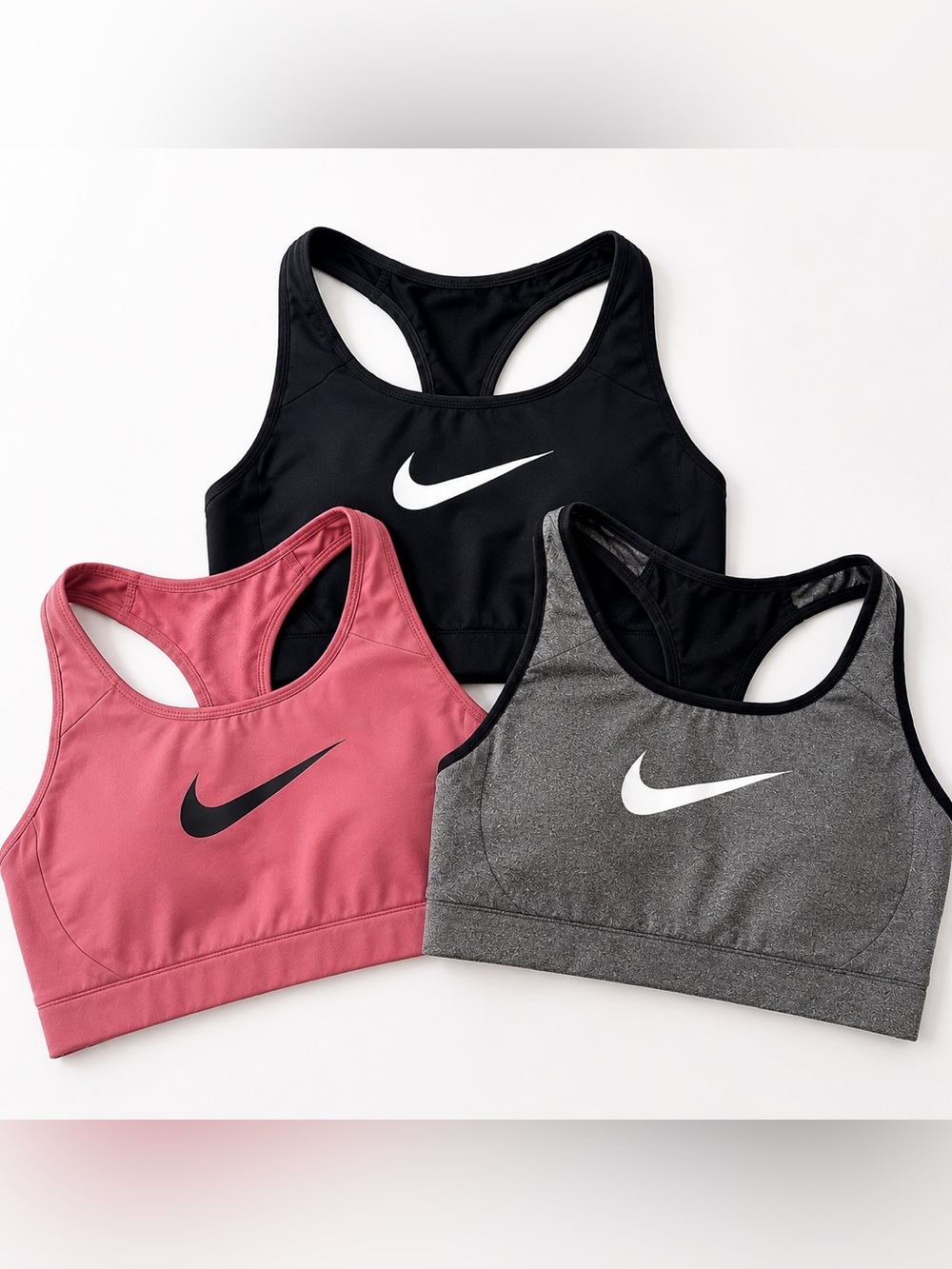 Nike Dri-FIT Sports Bra Bundle Set of 3 Small Racerback Medium Support